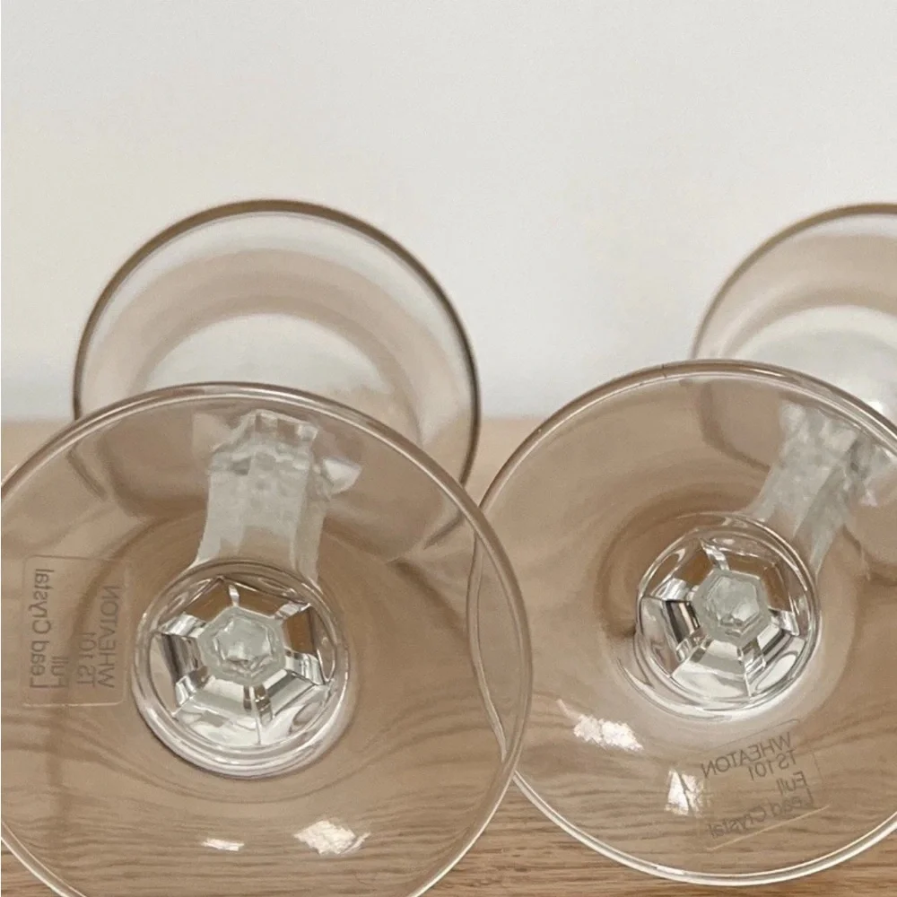 Mikasa Gold-Trimmed Wine Glass Set of 2